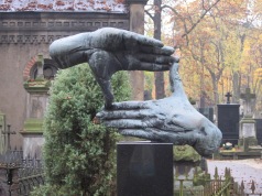 The grave of the Polish film-maker Krzysztof Kieślowski, Warsaw